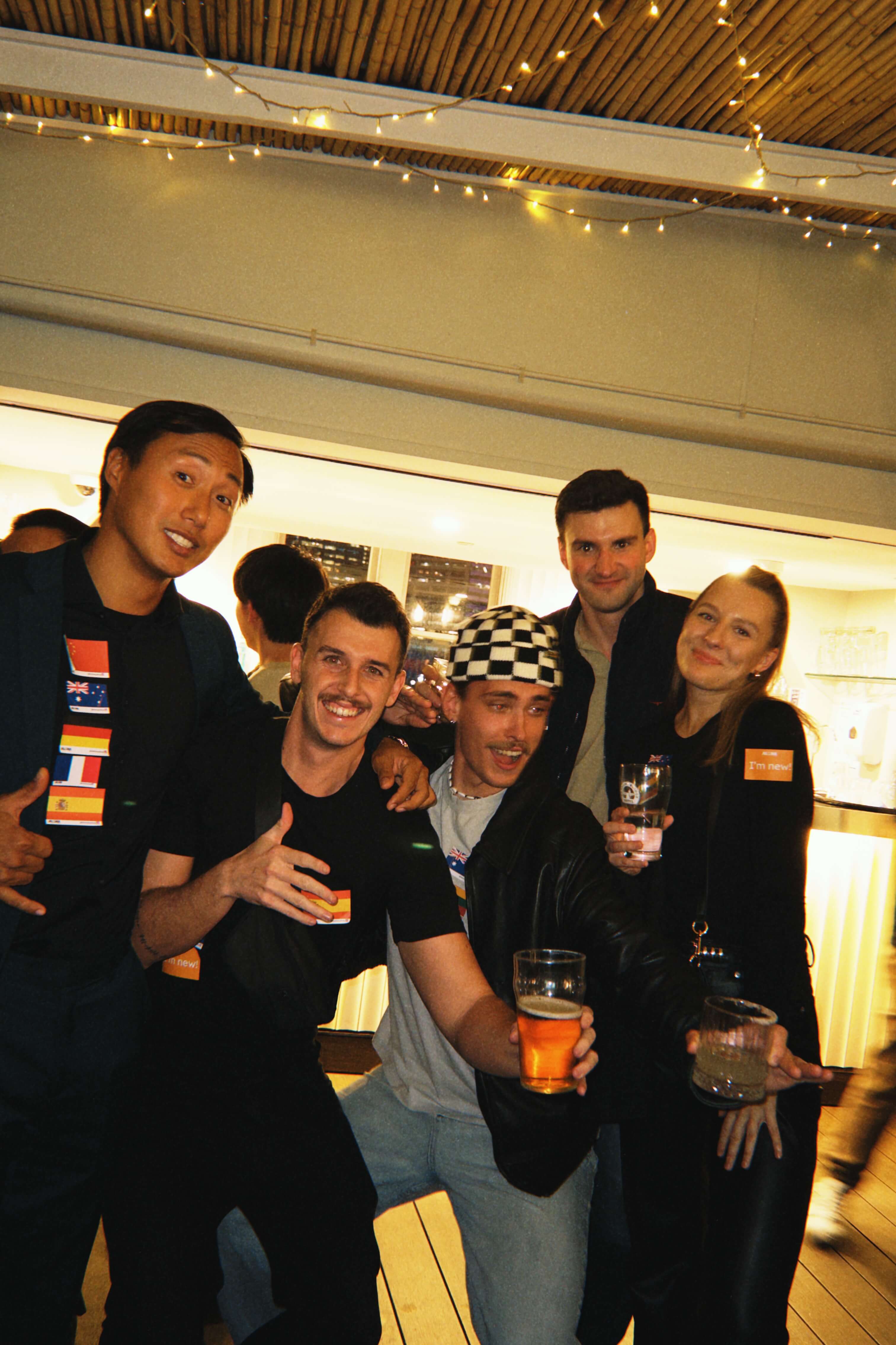 New friends at Aloha Sydney rooftop